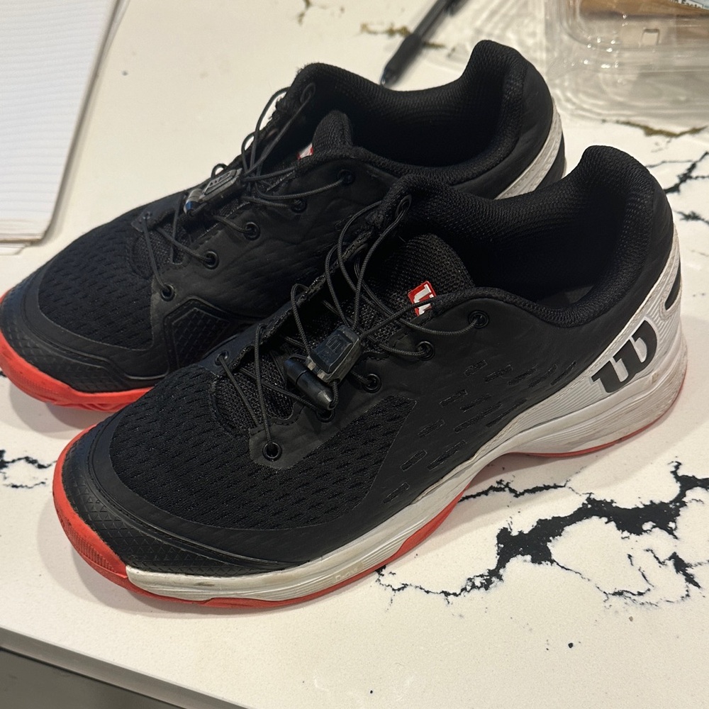 Wilson Men's Black and Red Performance Sneakers